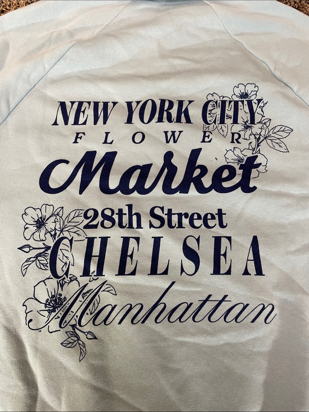 Zoe+Liv Women's NYC Button-Front Graphic Pullover Sweatshirt Var Sizes Blue NWT - Picture 7 of 8